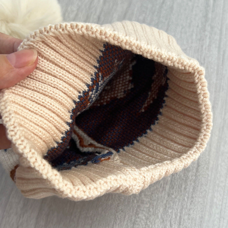 Wholesale Children's Autumn and Winter Cartoon Dinosaur Knitted Wool Hats